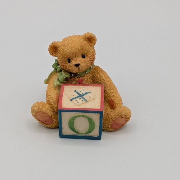 Cherished Teddies Bear with ABC "O" Block (158488O) 1995 - Picture 3 of 10